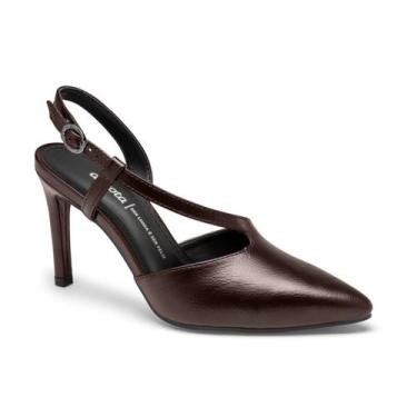 Imagem de Scarpin feminino dakota slingback salto fino casual conforto, Ristrett