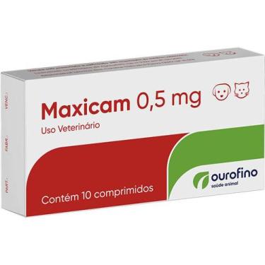 Imagem de Antiinflamatório Maxicam 0,5 mg para Cães e Gatos 10 Comprimidos - Our