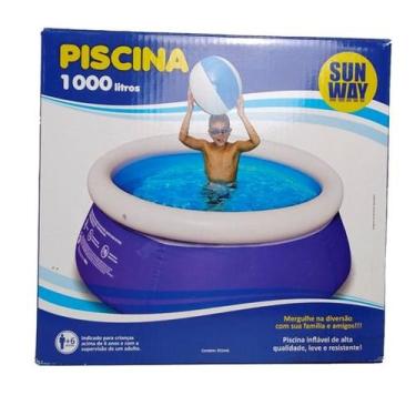 Imagem de Piscina com Borda Inflável 1000L Sunway Muito Mais Diversão para a sua