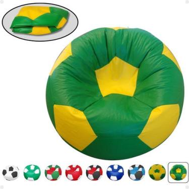 Imagem de Puff Bola Futebol Decorativo Infantil Adulto Sem Enchimento - - Phoeni