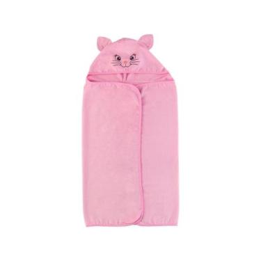 Imagem de Toalha com capuz bordada - Teka Kids , Rosa