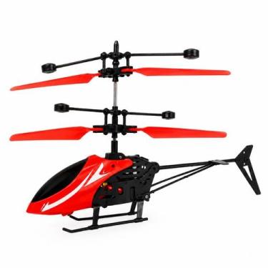 Imagem de Helicóptero de Indução Voa com a Mão Luz Brinquedo a Bateria - Helicóp