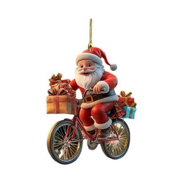 Imagem de Decoração De Árvore De Natal De Inverno: Pingentes De Acrílico 2D De P
