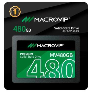Imagem de Ssd Macrovip Premium 480Gb Sata 3 Leitura E Gravação 520mb/s - 450mb/s