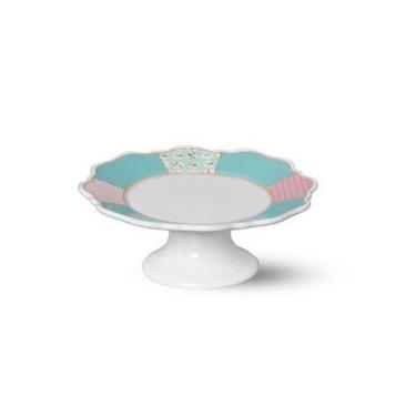Imagem de Prato de Bolo de Ceramica com Pé Belle Romance Colors 27,5 x 11cm - Sc