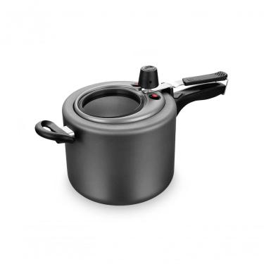 Imagem de Panela de Pressão MTA 6002 Alumínio com Revestimento Antiaderente 4,5L Visor de Vidro MTA Alumínios Grafite
