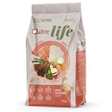 Imagem de Quatree Life Gatos Castrados Salmão E Arroz 10,1 Kg