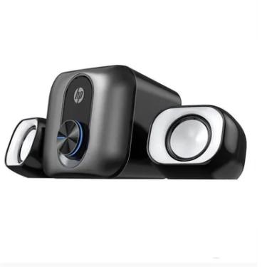 Imagem de Caixa De Som Acústica HP,  2x3W RMS, 2.0, USB, Preta - DHS-2111S