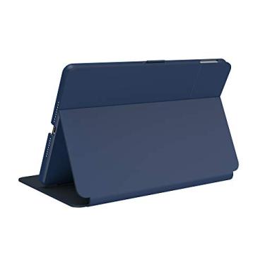 Imagem de Speck Capa Folio Balance para iPad de 10,2 polegadas (2019-2021) - proteção contra quedas e câmera, suporte fino para vários alcances, suporte para Apple Pencil - azul costeiro/cinza carvão