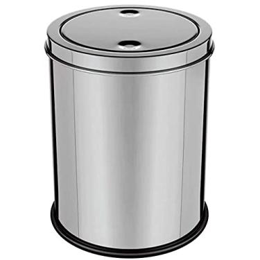 Imagem de Lixeira Inox Basculante Giratória 12 Litros