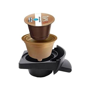 Imagem de Adaptador Capsulas Três Corações Para Maquina Dolcegusto Dourado