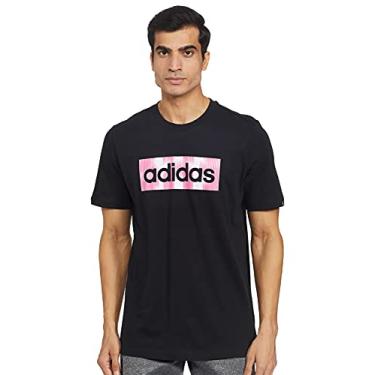 Imagem de Camiseta Adidas Linear Color Box Preta (G, Preto)