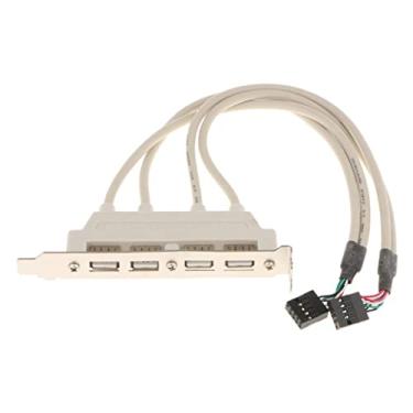 Imagem de Newmind Cabo USB 2.0 para painel traseiro placa mãe para cabo de suporte USB externo de 4 portas