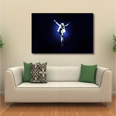 Imagem de Quadro decorativo FC Michael Jackson POP com Tela em Tecido