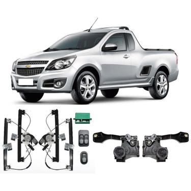 Imagem de Kit Vidro Elétrico + Trava Elétrica Gm Nova Montana 2011 2012 2013 2014 2015 2016