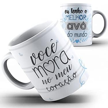 Imagem de Caneca avô Vovô mora no meu coração