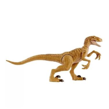 Imagem de Dinossauro Velociraptor Marrom Jurassic World Camp Cretaceous - Mattel