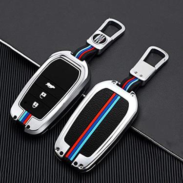 Imagem de CSHU Car Key Case Cover Keychain Key Bag, apto para Toyota Chr Rav4 Auris Avensis Prius Aygo Camry Corolla Land Cruiser 200 Prado Crown, 8
