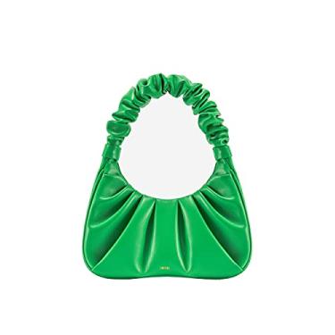 Imagem de JW PEI Bolsa feminina Gabbi Ruched Hobo, Verde grama