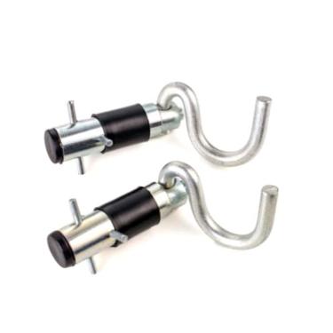 Imagem de Gancho Armador Suporte Rede Tipo Batom Niquelado Mava 1 Par