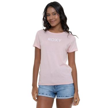 Imagem de Camiseta Feminina Roxy The Logo Rosa