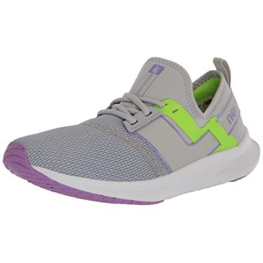 Imagem de New Balance Tênis feminino Nb Nergize Sport V1 Cross Trainer, Alumínio claro/roxo elétrico, 5