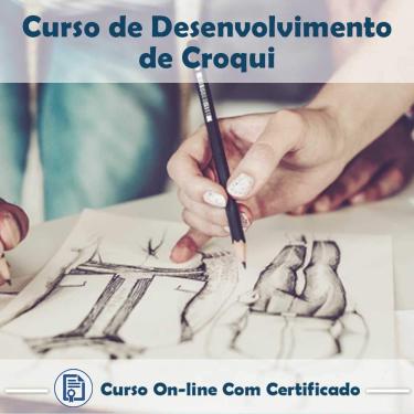 Imagem de Curso online em videoaula de Desenvolvimento de Croqui com Certificado + 2 brindes