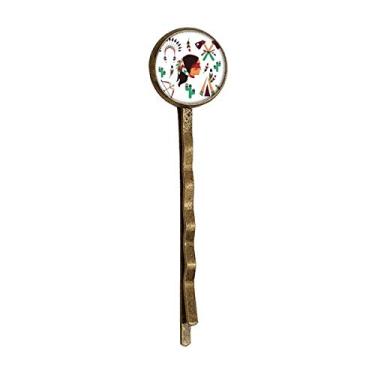 Imagem de Bandana Indiana Tradicional Americana Primitive Tribe Retrô Cabelo Bobby Pin