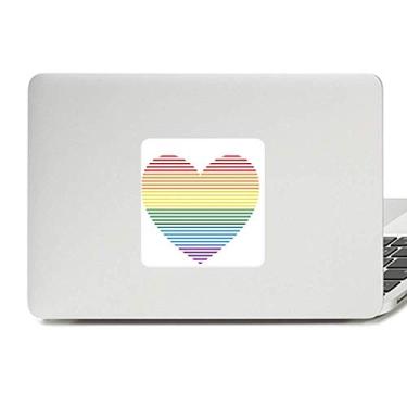 Imagem de Adesivo arco-íris gay lésbica coração LGBT decalque vinil paster laptop decoração PC