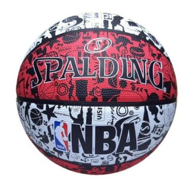 Bola de Basquete Spalding Force Tam 7 Preta e Azul 