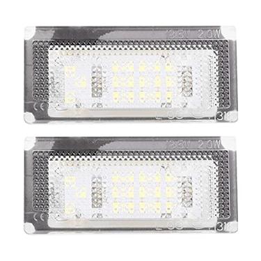 Imagem de XTevu Lâmpada de luz de placa de licença LED, 1 par de LEDs 12V 18 SMD, brilhante e econômica, encaixe perfeito para substituir luzes de placa de licença OEM, adequada para Mini Cooper S R53 2001-2006