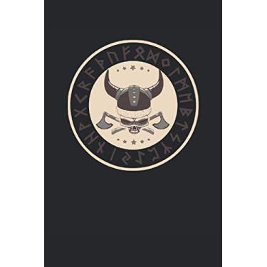 Imagem de Wikinger Notizbuch: Motiv Großer Wikinger Schädel