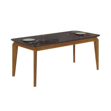 Imagem de Mesa Retangular 6 Lugares Brenda freijo/cinza