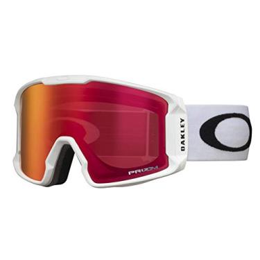 Imagem de Oakley Men's Line Miner Snow Goggles, Matte White, Prizm Torch Iridium, Large