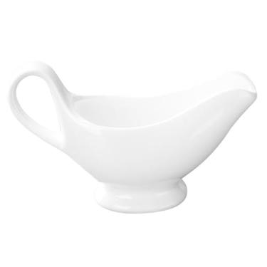 Imagem de PRETYZOOM Molho Cerâmico bule de cafe porcelana Molheira de cerâmica jarra de molho de cerâmica derramador de molho xarope café jarra de creme com alça jarro de leite pequeno