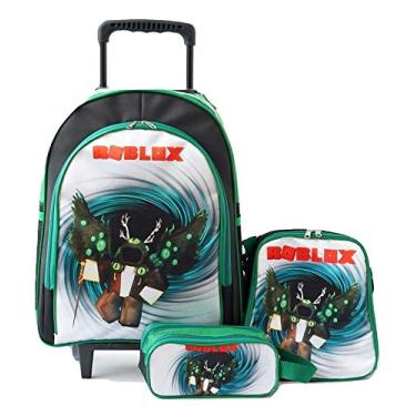 Imagem de Mochila Roblox Domino's Rodinhas Lancheira E Estojo Kit