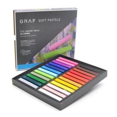 Imagem de Giz Pastel Seco Graf Soft Pastels 24 Cores Diferentes Cis