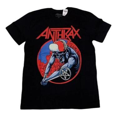 Imagem de Camiseta Anthrax Blusa Licenciado Oficial Banda De Rock Of0001 Rch - B
