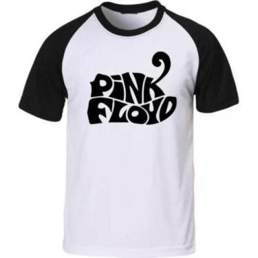 Imagem de Camiseta Banda De Rock Pink Floyd Camisa Raglan Unissex - Jmv