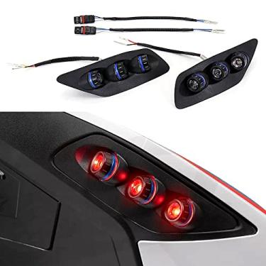 Imagem de Luz indicadora traseira de LED para motocicleta para BMW S1000RR 2020-2022 Luzes de viragem de motocicleta substituição (azul)