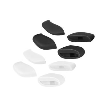 Imagem de Mryok 2 pares de almofadas de nariz de reposição para Oakley Flak 2.0/Flak Jacket/Meia jaqueta/meia jaqueta 2.0/Fast Jacket - Branco e preto