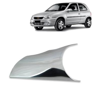 Imagem de Aplique Cromado para Retrovisor Encaixe Perfeito e Durável Chevrolet Corsa Hatch ou Sedan 1994-2001 - Lado Esquerdo