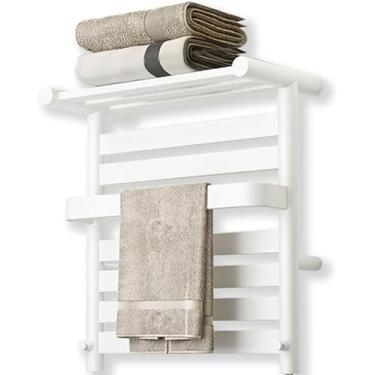 Imagem de Toalheiro radiador, toalheiro elétrico 380W, toalheiro radiador com LED e APP, toalheiro elétrico com temporizador e termostato aquecedor de fibra de carbono