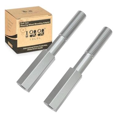 Imagem de 10L0L Carrinho de golfe dianteiro/bobina traseira sobre amortecedor resistente serve para EZGO Medalist/TXT 1994+ mais recente gás ou elétrico, substitui OEM # 70928-G01 76418-G01, pacote com 2 (haste