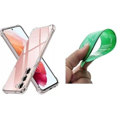 Imagem de Kit Capa Capinha Anti Impacto + Película Ceramica 9D Para Samsung Galaxy S22 / Galaxy S22+ Plus/Galaxy S22 Ultra (GALAXY S22+ PLUS)