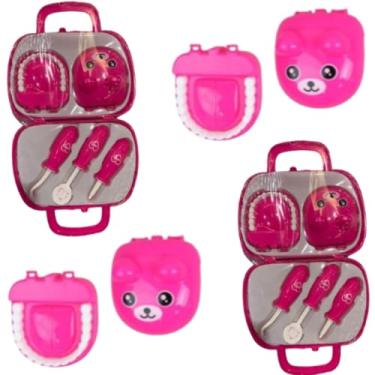 Imagem de KIT 2 BRINQUEDO DENTISTA NA MALETINHA COM BOCA E ACESSÓRIOS 5PÇS NA MALETA EDUCATIVO DIDATICO ESTIMULA IMAGINAÇÃO SAÚDE BUCAL INFANTIL LONGE DAS TELAS 19/17CM