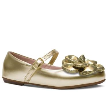Imagem de Sapatilha Feminina Infantil Menina Nº 28 Ao 36 Sapato Boneca Mary Jane 02.44j (Dourado, BR, Criança de 9 a 12 anos, Numérico, 36)