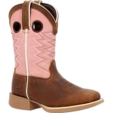 Imagem de Durango® Lil' Rebel Pro™ Bota para crianças pequenas marrom escuro chiclete, Castanho-escuro e chiclete, 1 Little Kid