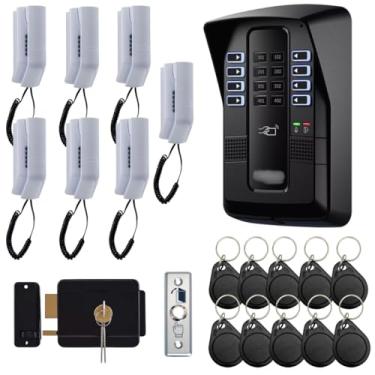 Imagem de Porteiro Coletivo Interfone 7 Pontos Collective Eletronico 36 Chaveiros e Fechadura e Tags Intelbras
