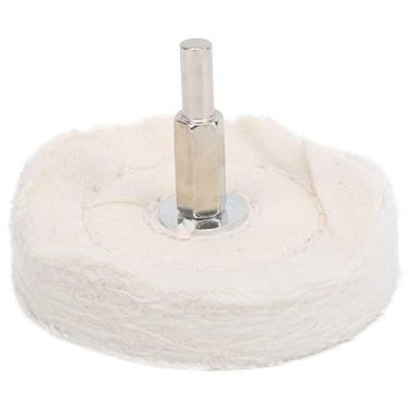 Imagem de Roda de Polimento de Pano Plano, Roda de Polimento de Pano Branco, Retificação de Superfície de Espelho de Pano de Algodão Puro Tipo Pano Plano, Polidor Elétrico e Almofadas de